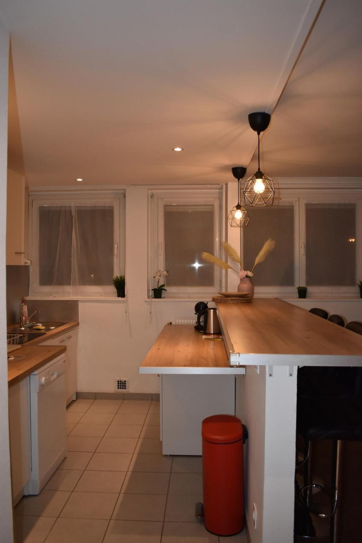 Appartement Lumineux 3 Chambres - Villeurbanne Gratte Ciel Luaran gambar